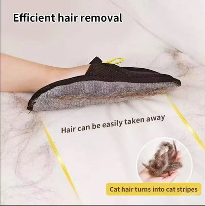 Pet Hair Removal Glove (1/2 Pieces), Electrostatic Reusable Lint Mitt for Cats and Dogs, Enhanced Fur Removal Tool for Quick Cleaning of Furniture, Carpets, and Vehicle Interiors