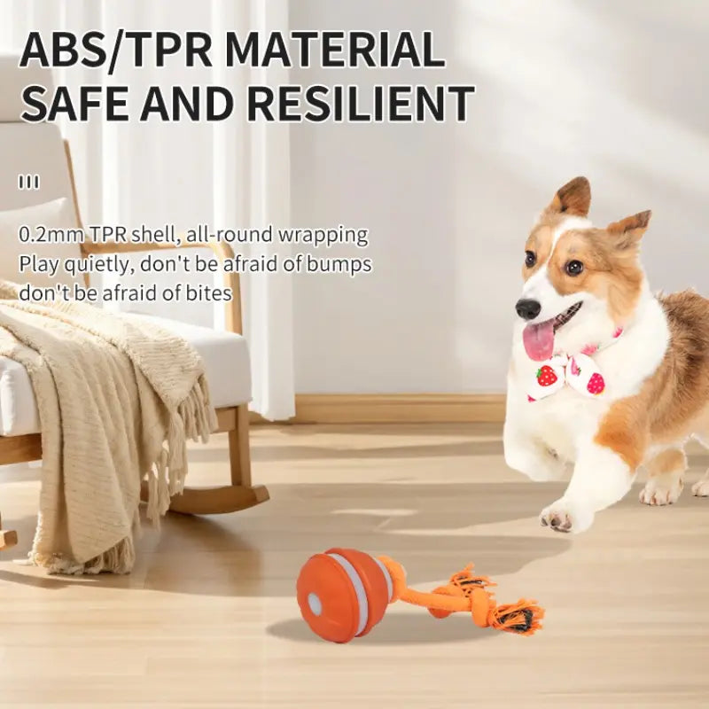 Smart Rolling Ball Toy for Dogs - Indoor Training Device for Pet Stimulation and Entertainment, Durable Bite-Resistant Design for Boredom Relief