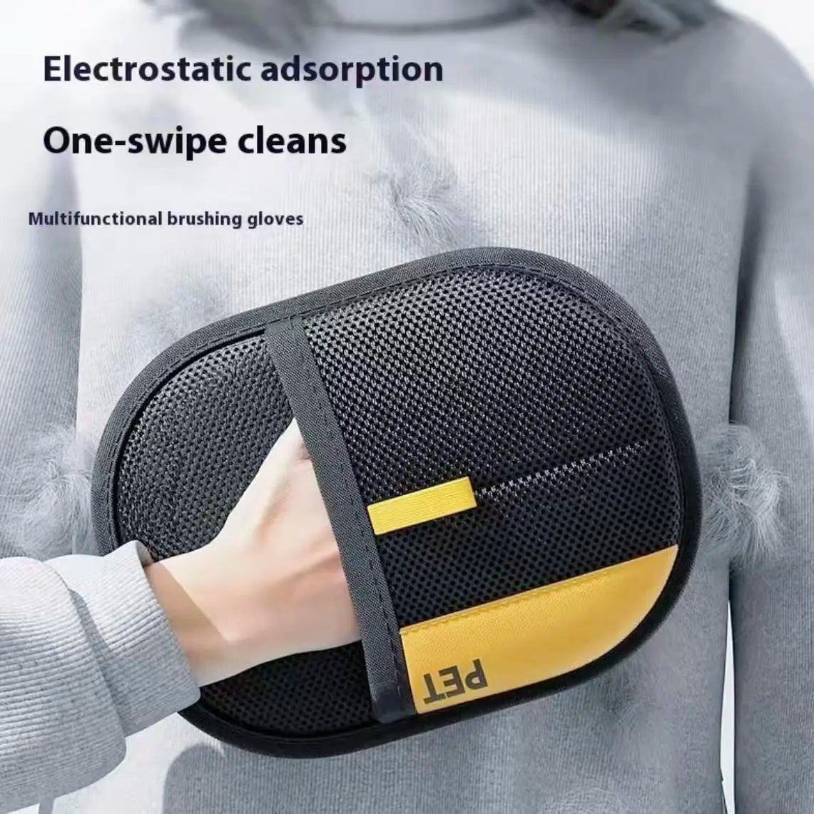 Pet Hair Removal Glove (1/2 Pieces), Electrostatic Reusable Lint Mitt for Cats and Dogs, Enhanced Fur Removal Tool for Quick Cleaning of Furniture, Carpets, and Vehicle Interiors
