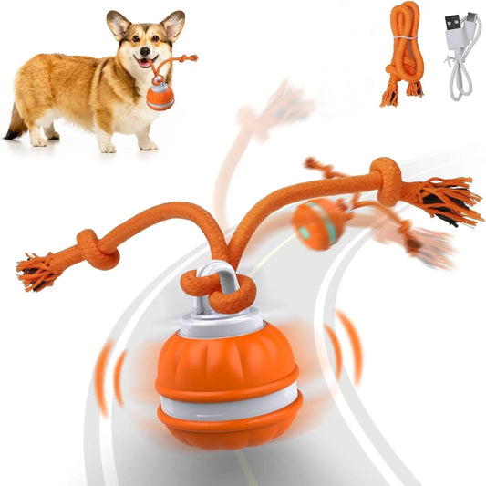 Smart Rolling Ball Toy for Dogs - Indoor Training Device for Pet Stimulation and Entertainment, Durable Bite-Resistant Design for Boredom Relief