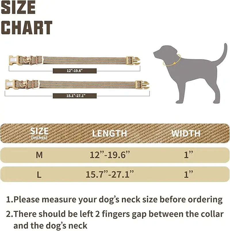 AUROTH Airtag Dog Holder Collar, Adjustable Air Tag Case Holder Dog Collar for Medium Large Dogs, Airtag Dog Collar Holder with Heavy Duty D Ring Tangle Free